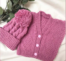 Load image into Gallery viewer, Baby/ Toddler Aran Cardigan

