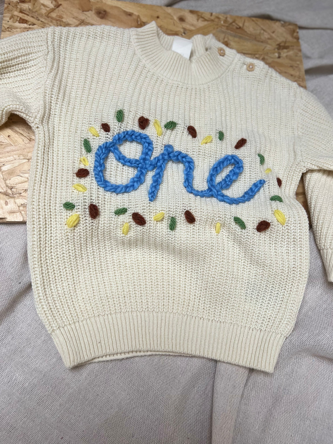 Kids Embroidered Birthday Jumpers