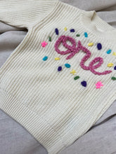 Load image into Gallery viewer, Kids Embroidered Birthday Jumpers
