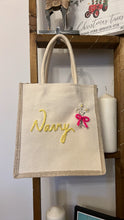 Load image into Gallery viewer, Personalised embroidered tote bag
